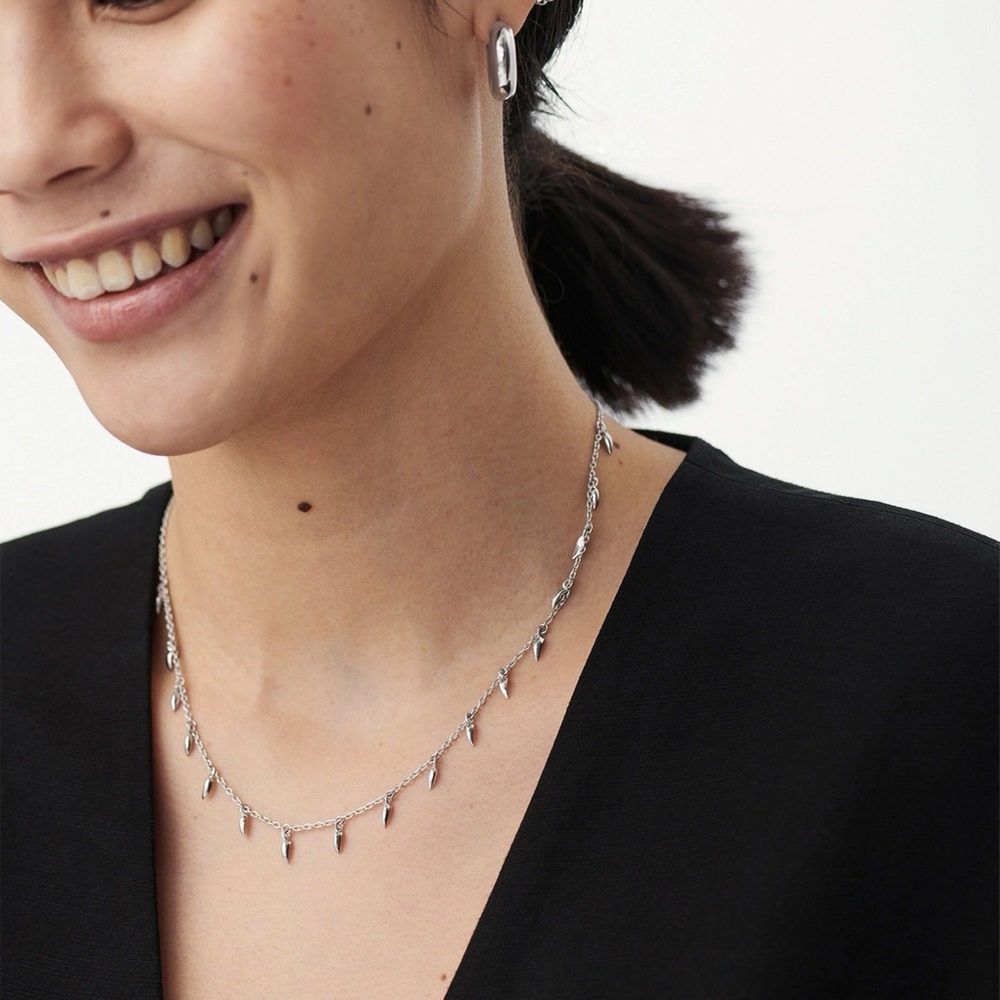 Missoma Lucy William Silver Mini Fang Necklace